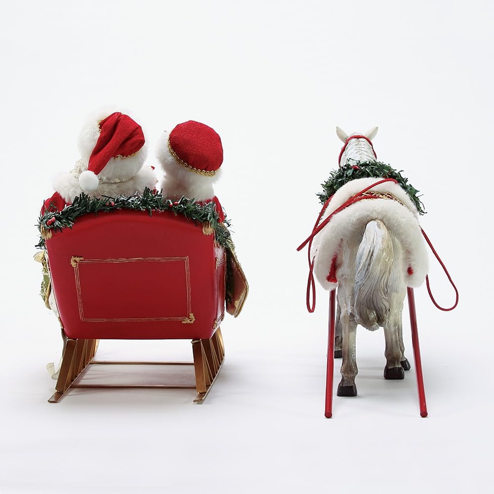 Department 56 Possible Dreams Santa's One Horse Open Sleigh Figure